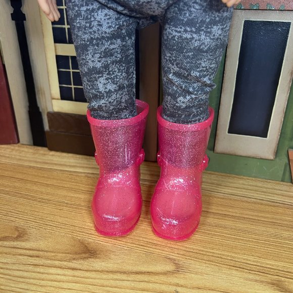 Pink Glitter Rain Boots for 18- Inch Doll - Picture 3 of 9